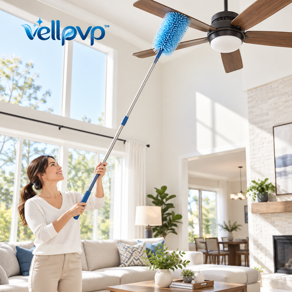 vellpvp™ Extendable Multi-Surface Duster Set — Reusable Household Cleaning Accessories