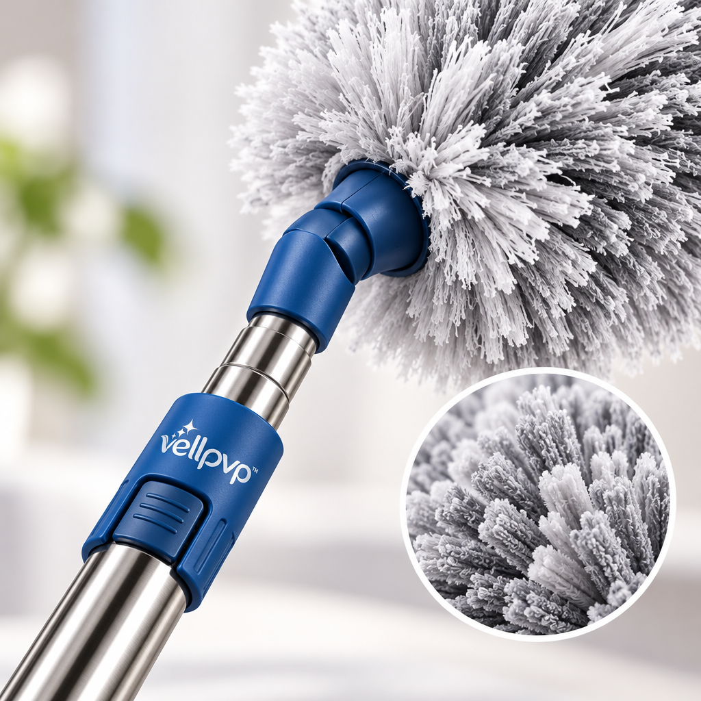 vellpvp™ Extendable Multi-Surface Duster Set — Reusable Household Cleaning Accessories