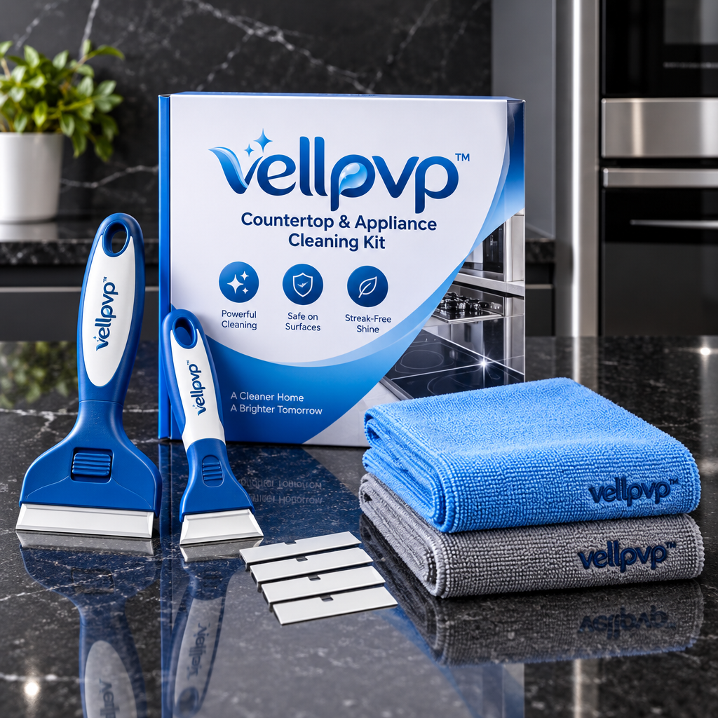 vellpvp™ Countertop & Appliance Cleaning Kit — Kitchen Cleaning Accessories