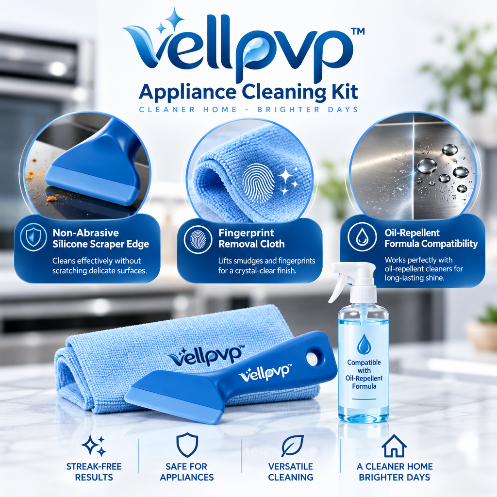 vellpvp™ Countertop & Appliance Cleaning Kit — Kitchen Cleaning Accessories