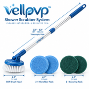 vellpvp™ Extendable Shower Scrubber System — Bathroom Cleaning Tools