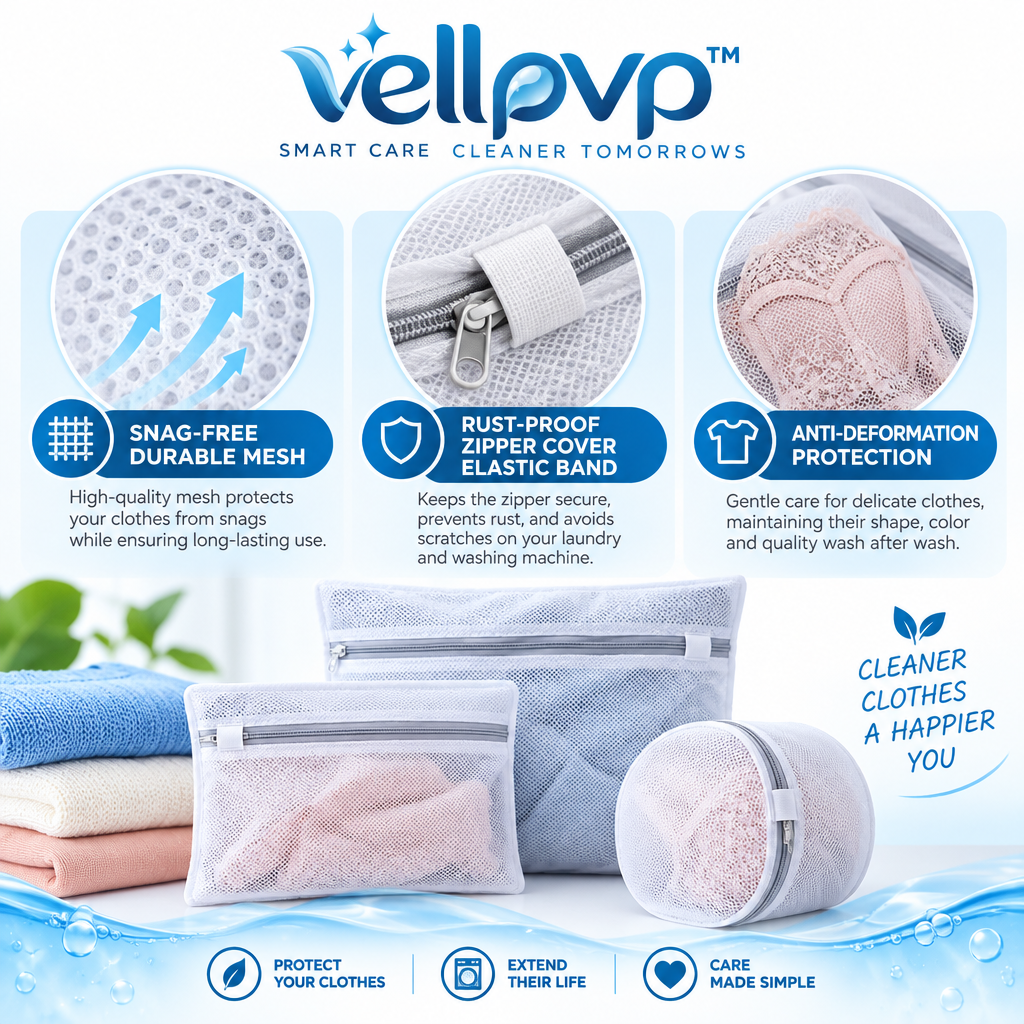 vellpvp™ Reusable Laundry Care Essentials Set — Laundry & Garment Care Accessories