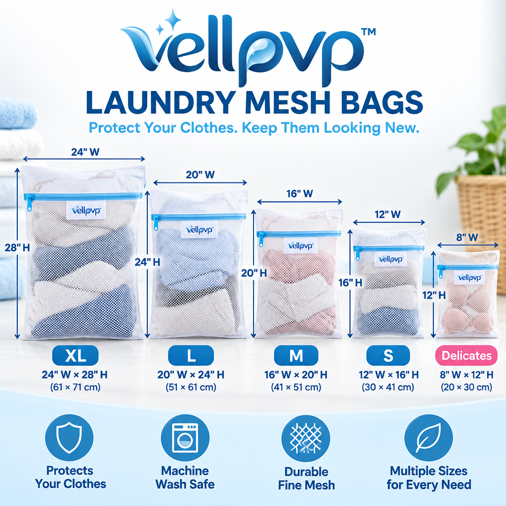 vellpvp™ Reusable Laundry Care Essentials Set — Laundry & Garment Care Accessories