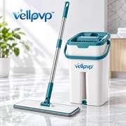 vellpvp™ Microfiber Flat Mop Cleaning System — Floor & Surface Cleaning Equipment