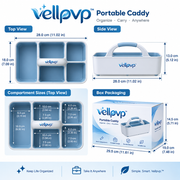 vellpvp™ Portable Cleaning Supply Caddy Set — Cleaning Supply Storage & Organization